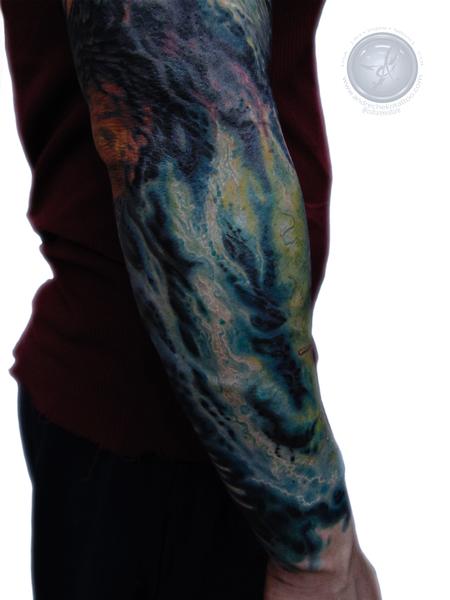 Tattoos - Abstract Galaxy color sleeve - 128401